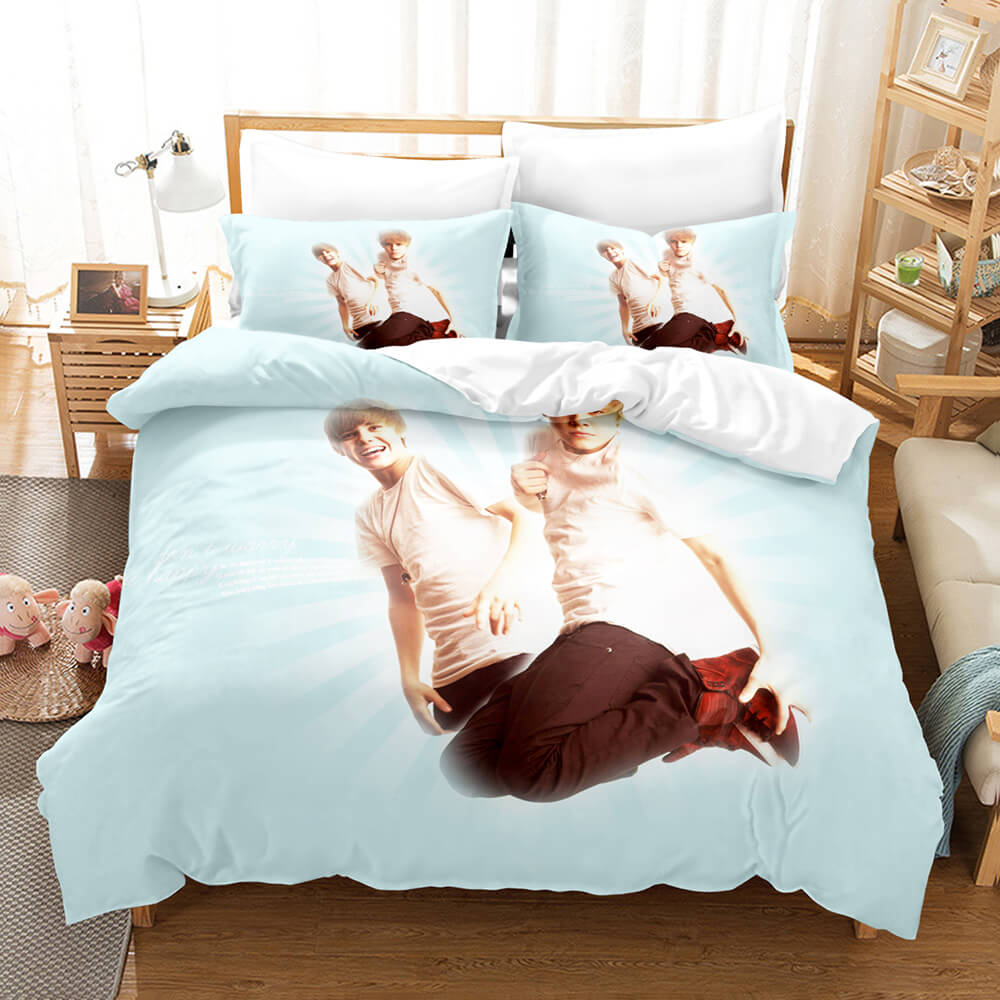 Justin Bieber Cosplay Bedding Set Quilt Cover Room Decoration (Online Order Only)