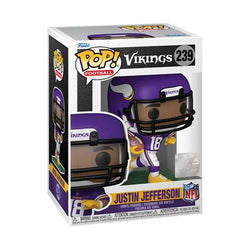 NFL Vikings Justin Jefferson Funko Pop! Vinyl Figure #239 with Funko Protector (Online Order Only)