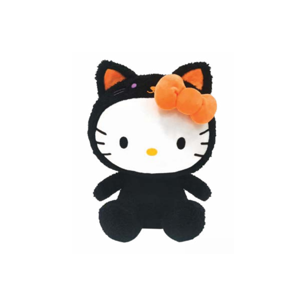 Fiesta: Sanrio - 9 Inch Hello Kitty as Black Cat Plush (ONLINE ORDER ONLY)