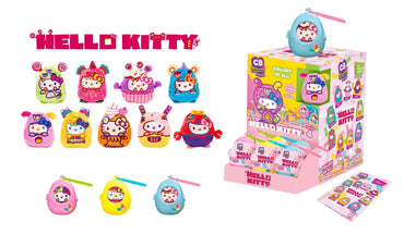 Fiesta: Cutie Beans Sanrio: Sweet Kaiju Hello Kitty - 1 Blind Plastic Egg with 3.5" Plush Clip (ONLINE ORDER ONLY)