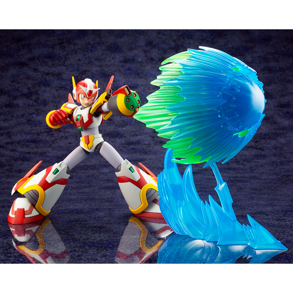 KOTOBUKIYA Plastic Model Kits: Mega Man X - Mega Man X (Force Armor Rising Fire Ver.) 1/12 Scale Model Kit (ONLINE ORDER ONLY)