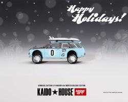 Mini GT x Kaido House Datsun 510 Wagon Surf Safari RS Winter Holiday Edition 1:64 KHMG092 (ONLINE ORDER ONLY)