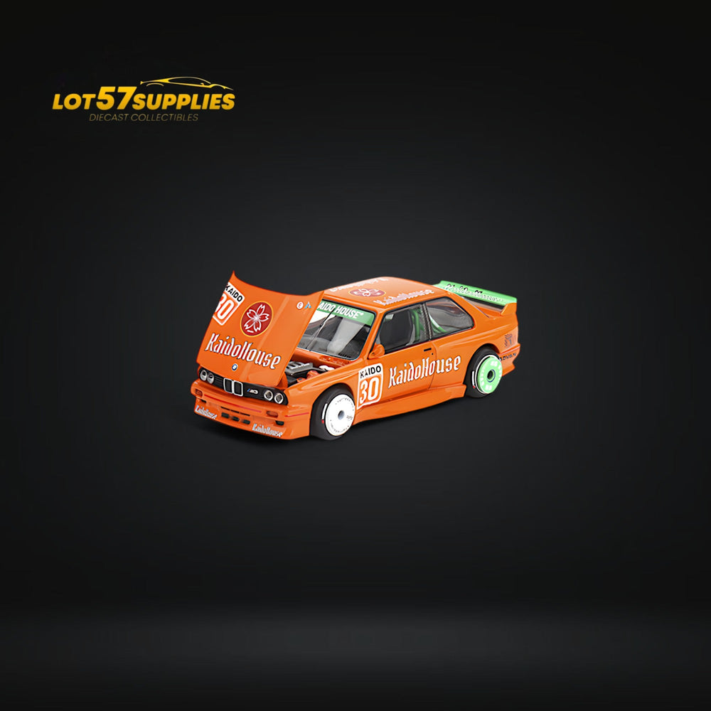 (Pre-Order) Mini GT x Kaido House BMW M3 E30 KaidoHaus Orange V1 1:64 KHMG177 (ONLINE ORDER ONLY)