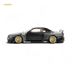(Pre-Order) Kaido House x Mini GT Nissan Skyline GT-R (R34) Kaido Works GReddy V2 - Black w/ Carbon 1:64 (Online Order Only)