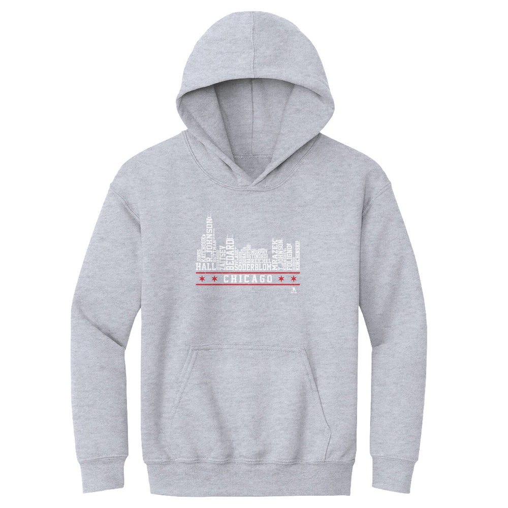 Chicago Hockey Roster Skyline 23 WHT (ONLINE ORDER ONLY)