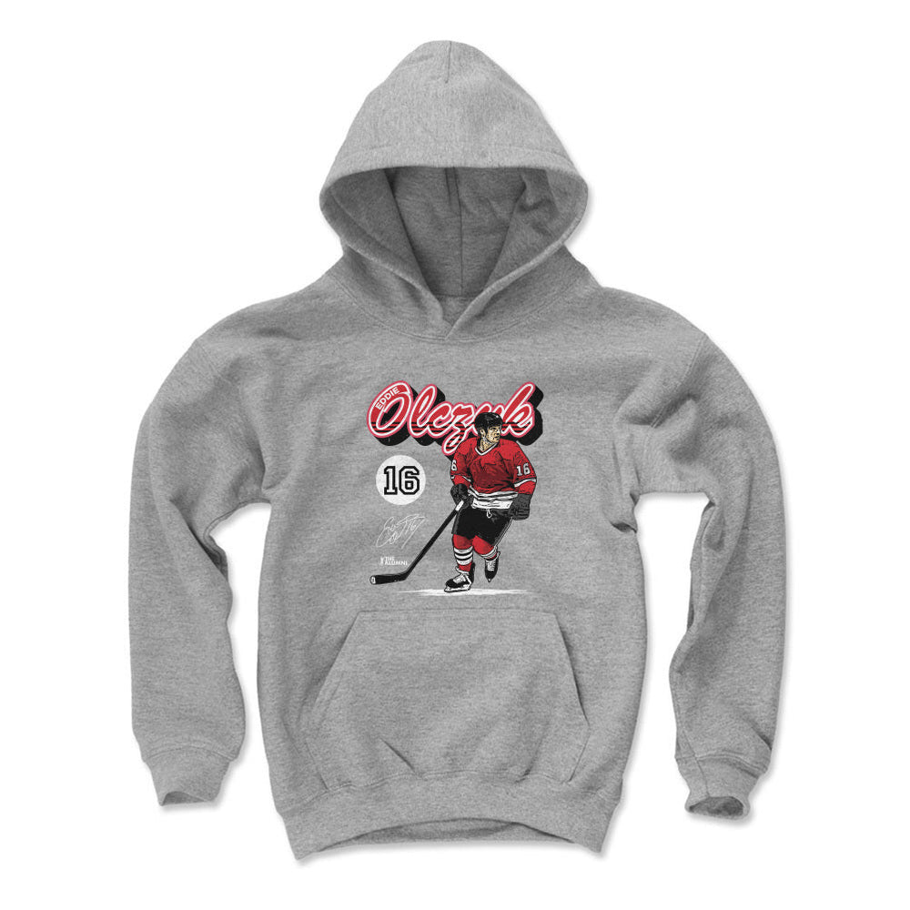 Eddie Olczyk Chicago Retro Script WHT (ONLINE ORDER ONLY)