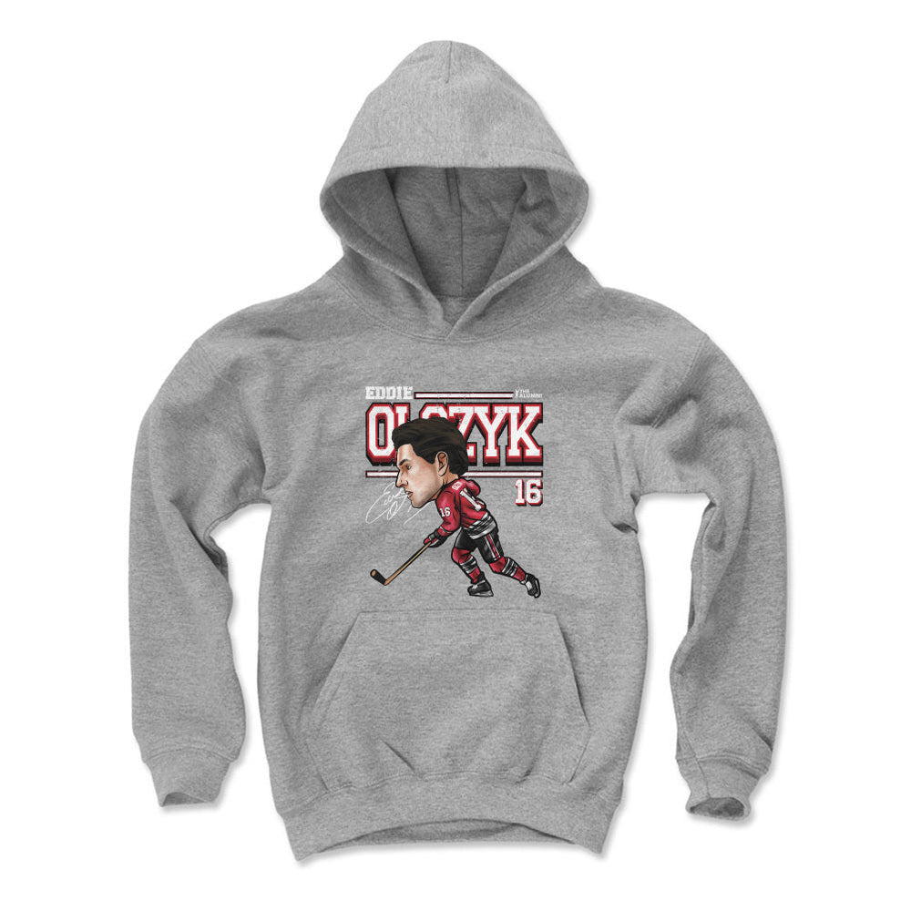 Eddie Olczyk Chicago Cartoon WHT (ONLINE ORDER ONLY)