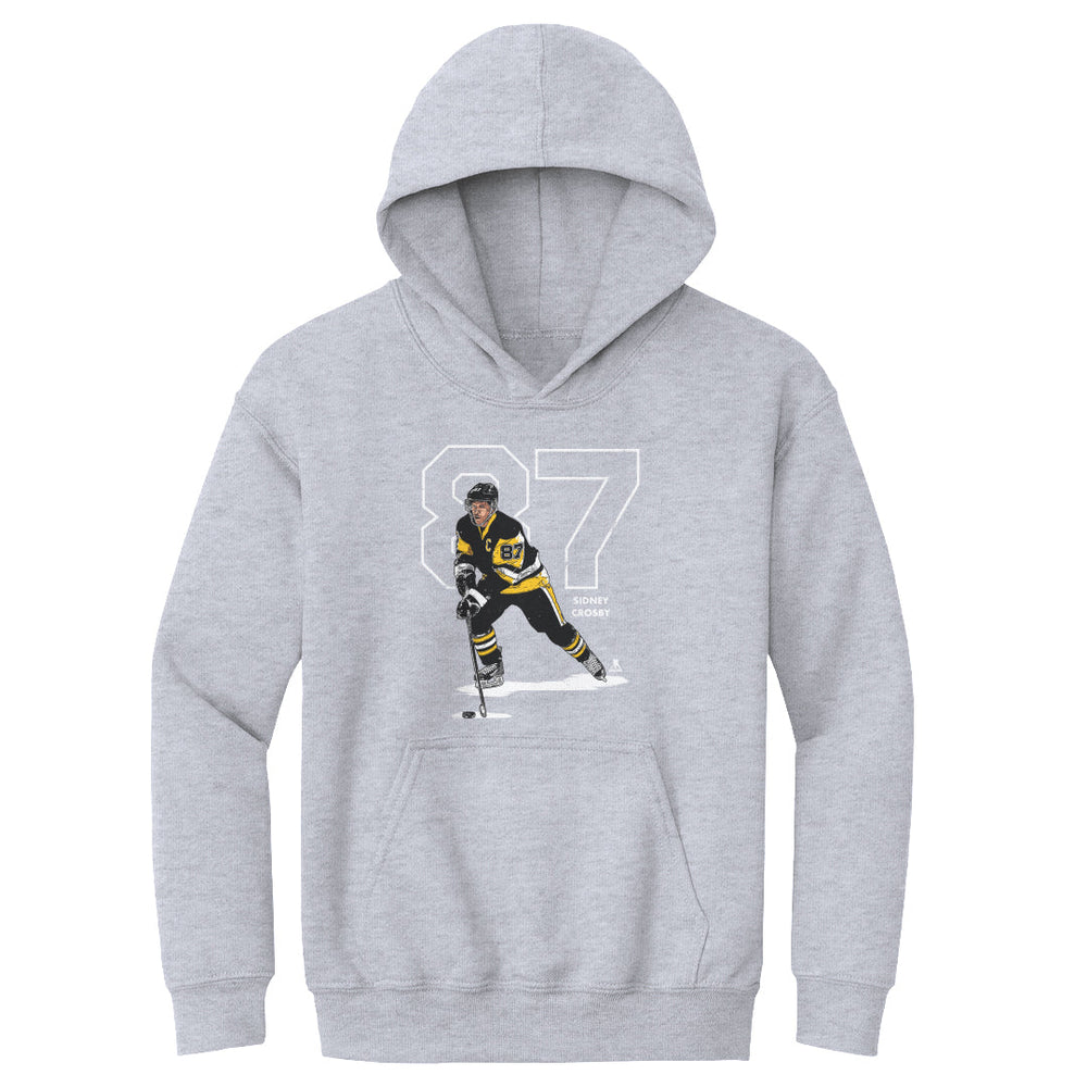 Sidney Crosby Outline W WHT