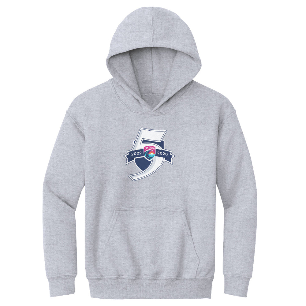 San Diego Wave FC 5 Seasons Logo WHT (ONLINE ORDER ONLY)