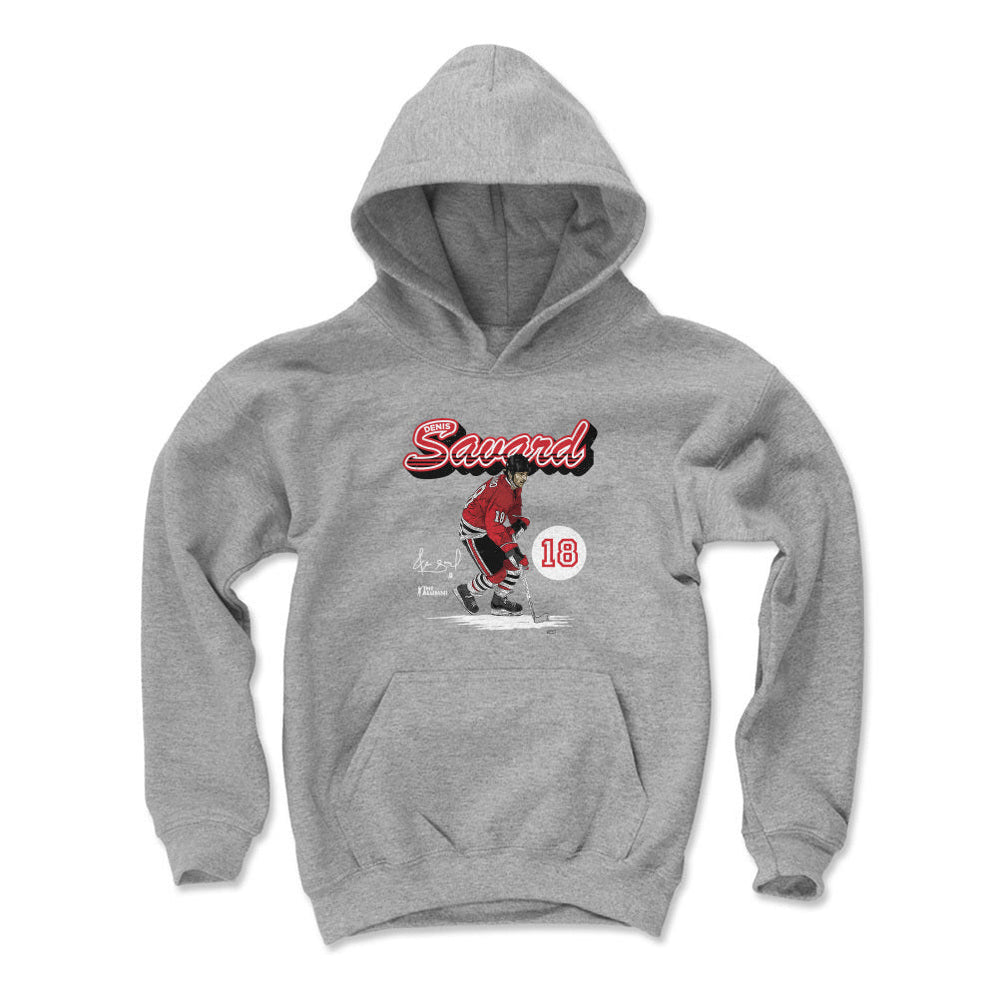Denis Savard Chicago Retro Script WHT (ONLINE ORDER ONLY)