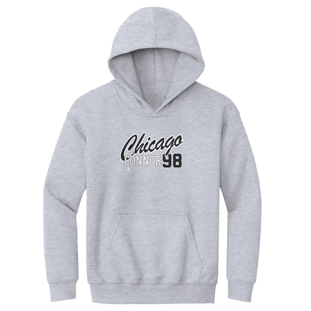 Connor Bedard Chicago Script 98 WHT (ONLINE ORDER ONLY)