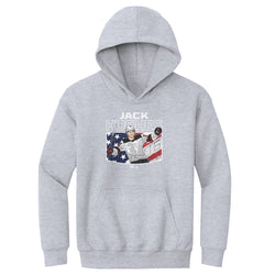 Jack Hughes New Jersey American Flag WHT