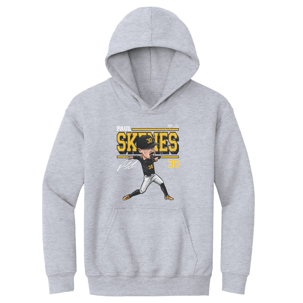 Paul Skenes Pittsburgh Cartoon WHT