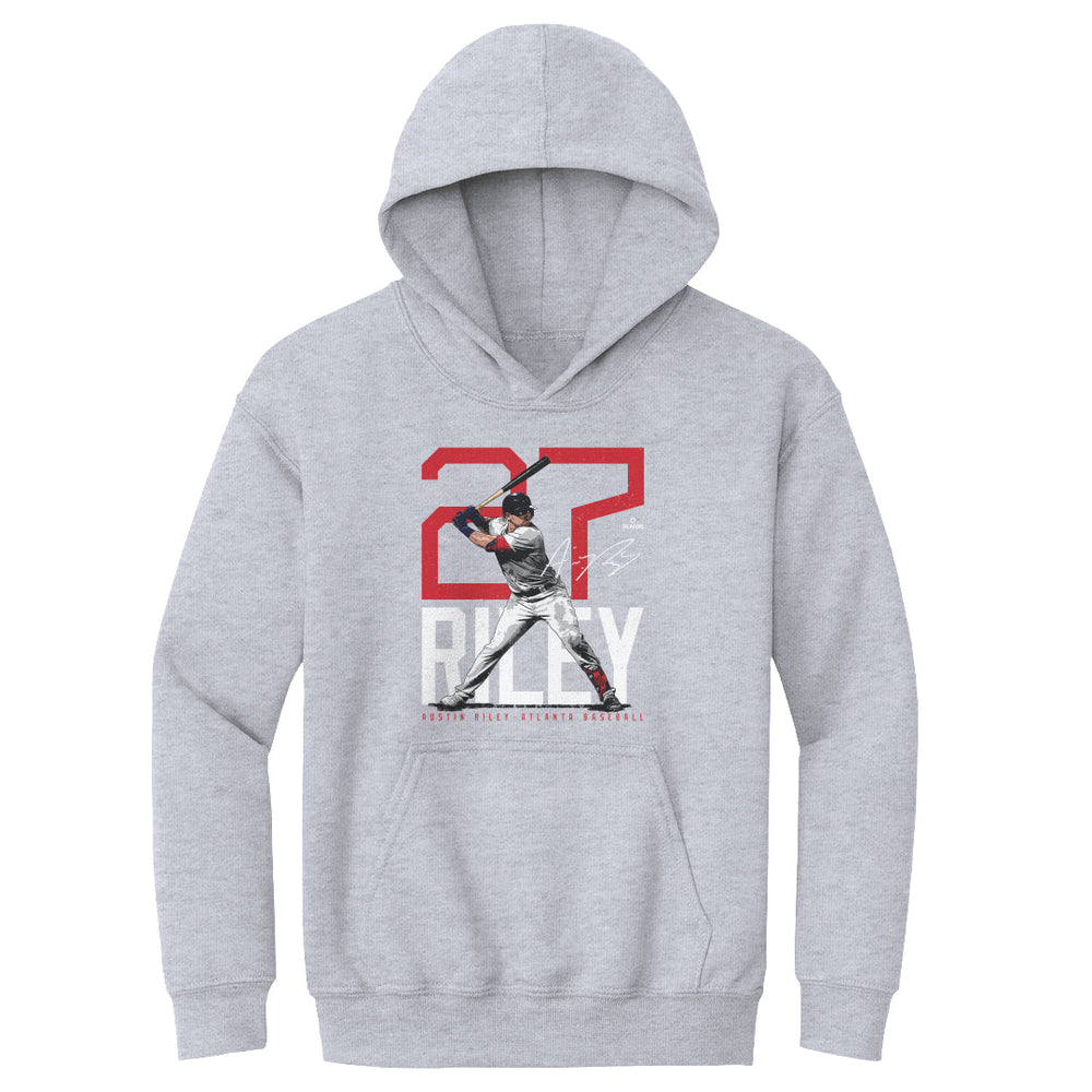 Austin Riley Atlanta Bold Number WHT