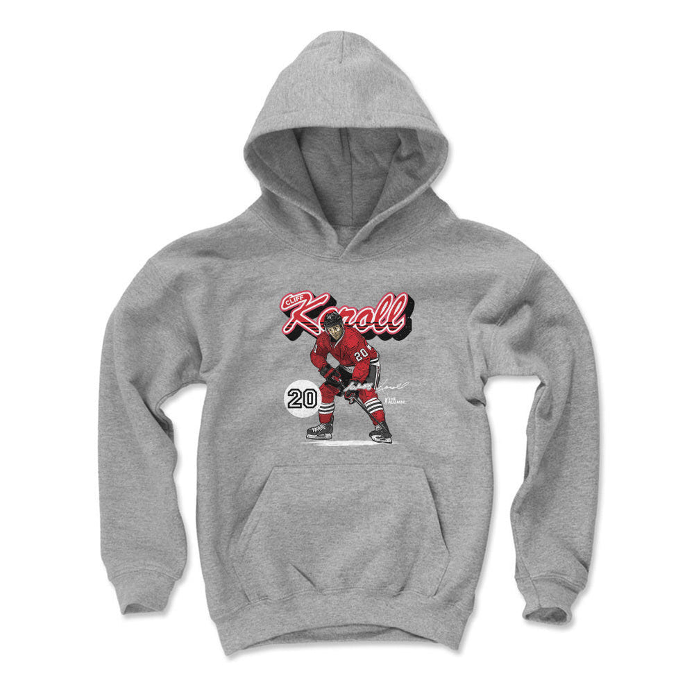 Cliff Koroll Chicago Retro Script WHT (ONLINE ORDER ONLY)