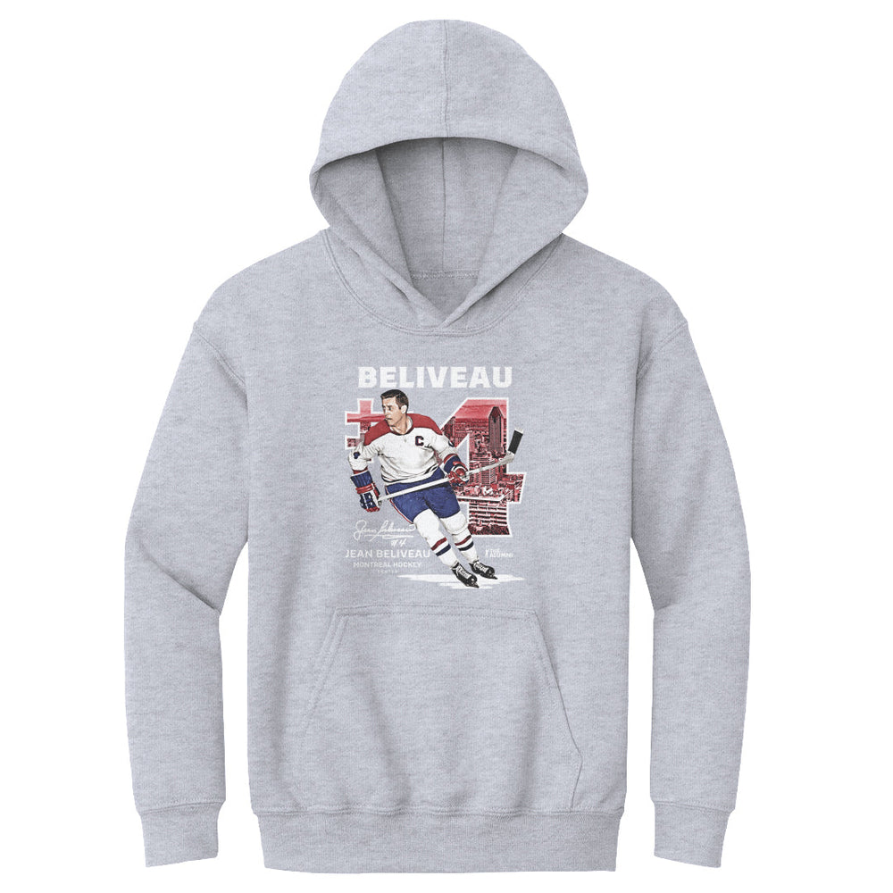 Jean Beliveau Montreal Throwback WHT (ONLINE ORDER ONLY)