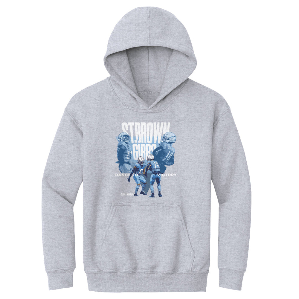 Jahmyr Gibbs & Amon Ra St. Brown Detroit Victory Dance WHT (ONLINE ORDER ONLY)