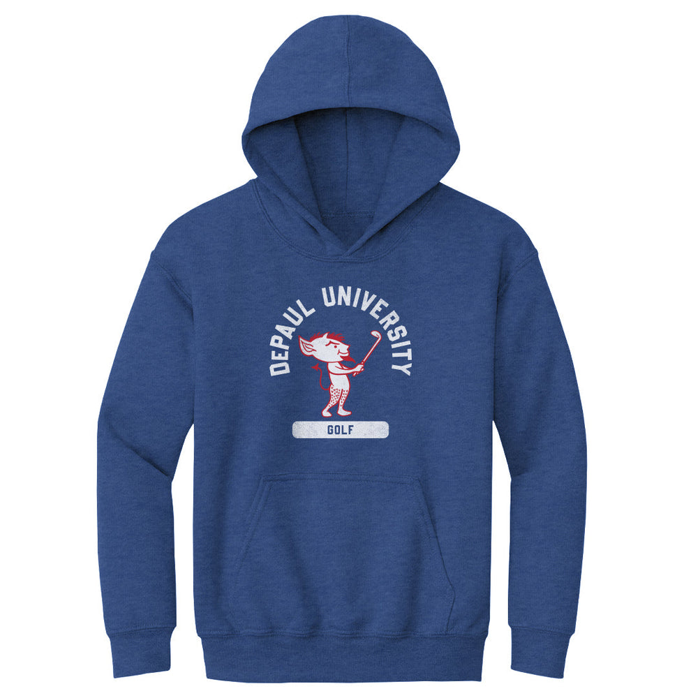 DePaul Blue Demons Mascot Golf WHT