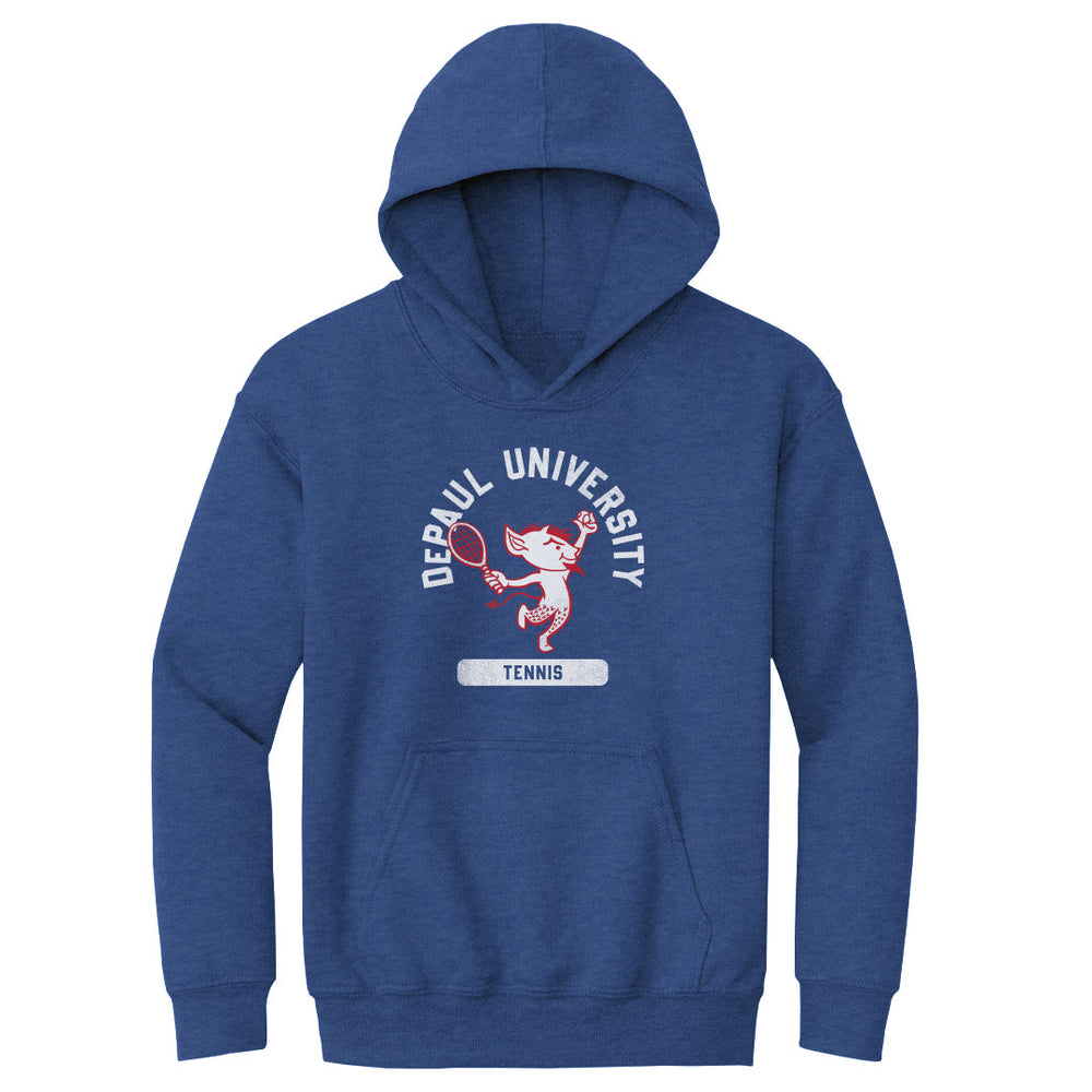 DePaul Blue Demons Mascot Tennis WHT (ONLINE ORDER ONLY)