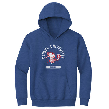 DePaul Blue Demons Mascot Soccer WHT