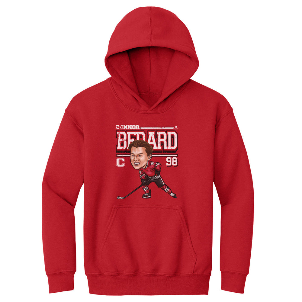 Connor Bedard Chicago Cartoon WHT (ONLINE ORDER ONLY)