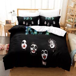 KISS Band Bedding Set Pattern Quilt Cover Without Filler (Online Order Only)