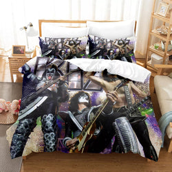 KISS Band Bedding Set Pattern Quilt Cover Without Filler (Online Order Only)
