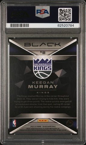 2022 Panini Black Keegan Murray #69 /35 Copper Rookie RC Basketball Card PSA 10 Gem Mint (ONLINE ORDER ONLY)