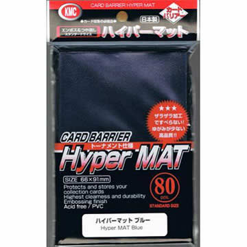 KMCHM1539 Dark Blue Hyper Matte Deck Protectors KMC (80) (ONLINE ORDER ONLY)