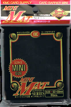 KMCMS1447 Mini Matte Black Card Sleeves 50ct. (ONLINE ORDER ONLY)