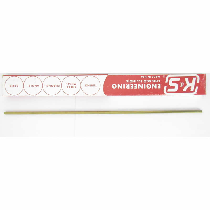 KNS273 Hexagon Brass Tubes 5/32x12 Inch (6) (ONLINE ORDER ONLY)