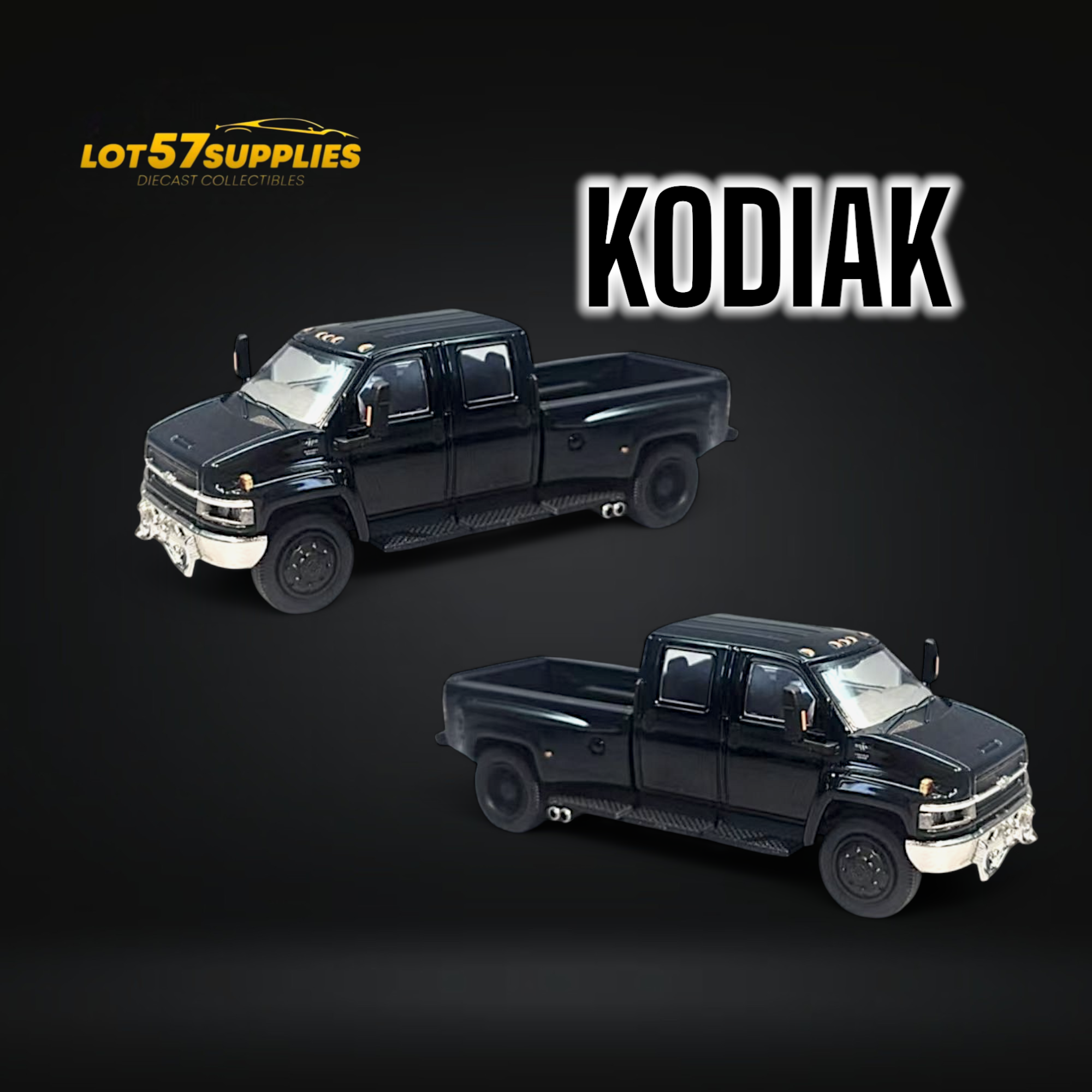 (Pre-Order) GOC Chevrolet KODIAK Pickup - Black 1:64 (ONLINE ORDER ONLY)