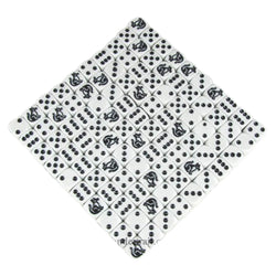 KOP00473 Cat Novelty Dice D6 White Opaque Black Pips 16mm (5/8in) 100 (ONLINE ORDER ONLY)