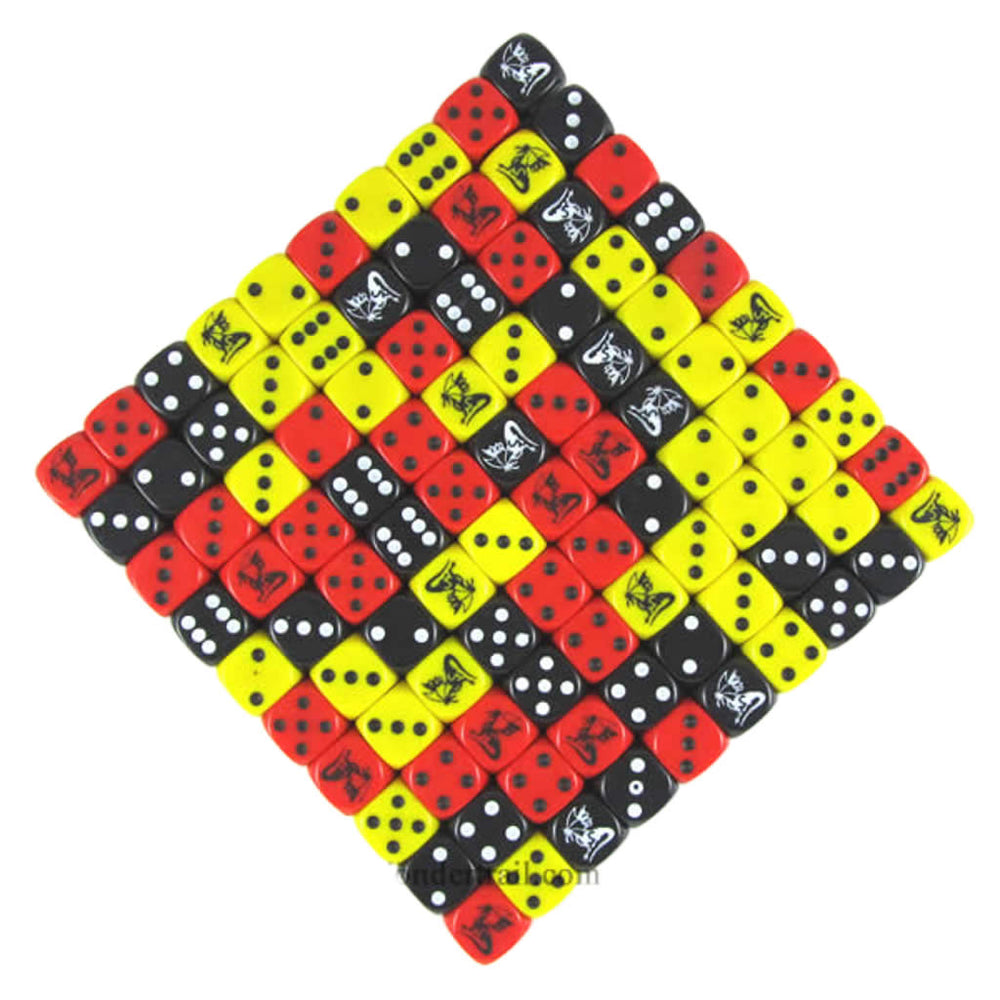 KOP00493 Dragon Dice D6 16mm (5/8in) Assorted Colors Bulk Pack of 100 (ONLINE ORDER ONLY)