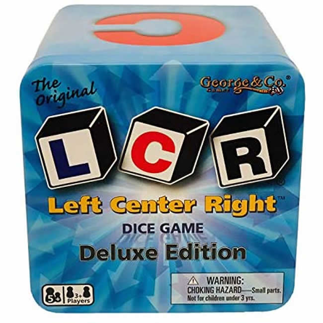 KOP00625 Deluxe LCR (Left-Center-Right) Edition Dice Game Koplow Games (ONLINE ORDER ONLY)