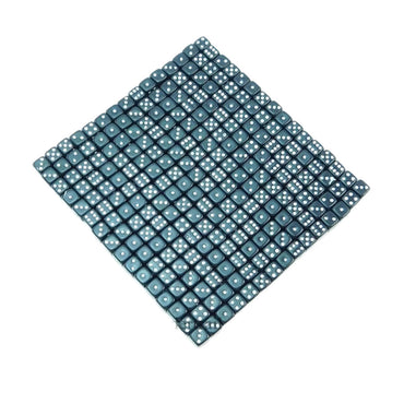 KOP00641 Black Opaque Dice with White Pips D6 5mm (13/64in) Pack of 250 Dice (ONLINE ORDER ONLY)