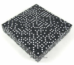 KOP01816 Black Opaque Dice White Pips D6 12mm (1/2in) Bulk Pack of 200 (ONLINE ORDER ONLY)