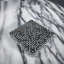 KOP01816 Black Opaque Dice White Pips D6 12mm (1/2in) Bulk Pack of 200 (ONLINE ORDER ONLY)