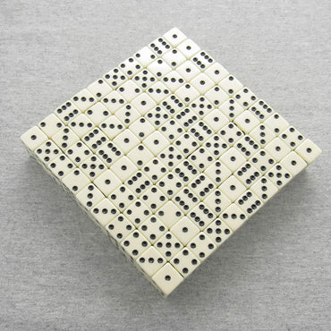 KOP01983 Ivory Opaque Dice Black Pips D6 16mm (5/8in) Bulk Pack of 200 (ONLINE ORDER ONLY)