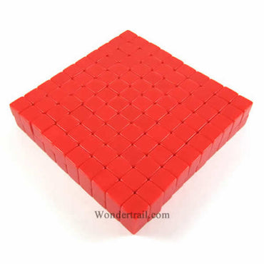 KOP01986 Red Blank Opaque Dice D6 16mm (5/8in) Bulk Pack of 200 (ONLINE ORDER ONLY)