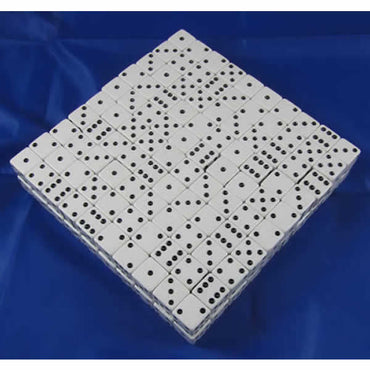 KOP02100 White Opaque Dice Black Pips D6 19mm (3/4in) Bulk Pack of 200 (ONLINE ORDER ONLY)