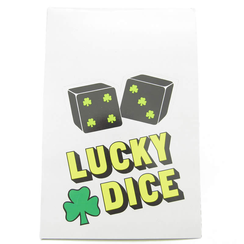 KOP03941 Lucky Dice Green White D6 25mm (1in) Pack of 24 pair of Dice (ONLINE ORDER ONLY)