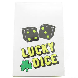 KOP03941 Lucky Dice Green White D6 25mm (1in) Pack of 24 pair of Dice (ONLINE ORDER ONLY)