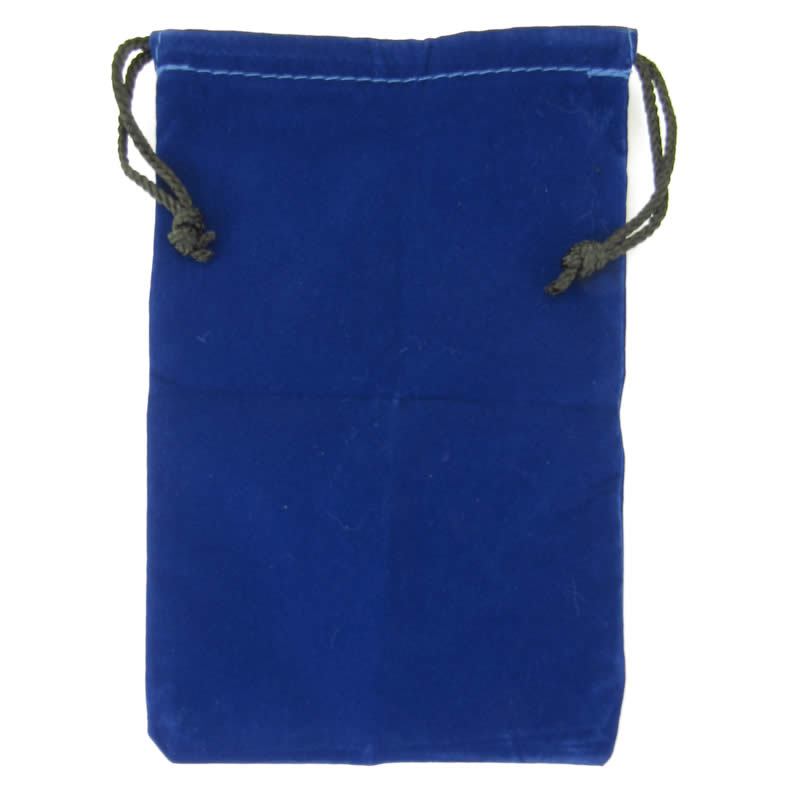 KOP04175 Blue Large Cloth Dice Bag (6in x 9in) Koplow Games (ONLINE ORDER ONLY)