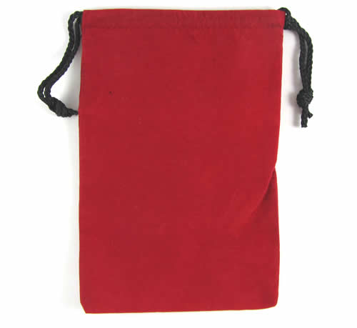 KOP04185 Red Large Cloth Dice Bag (6in x 9in) Koplow Games (ONLINE ORDER ONLY)