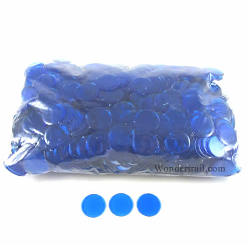 KOP04280 Blue Plastic Counting Sorting Chips 19MM (3/4in) Pack of 1000 (ONLINE ORDER ONLY)
