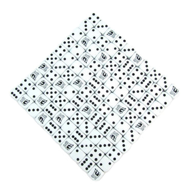 KOP04563 Cow Dice White Opaque Black Pips D6 18mm Bulk Set of 100 (ONLINE ORDER ONLY)