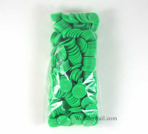 KOP06994E500 Green Mini Poker Chips Plastic 7/8in Bulk Approx. 500 (ONLINE ORDER ONLY)