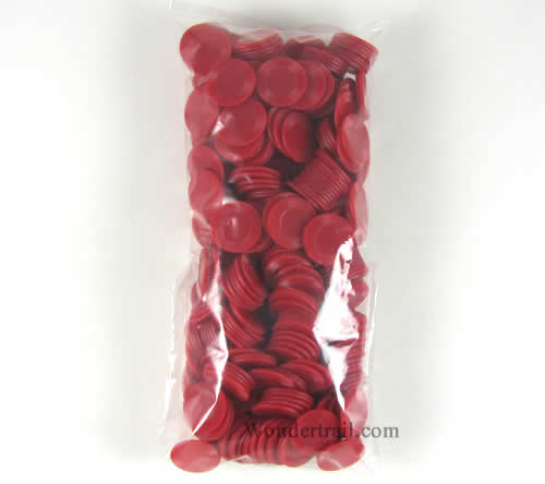 KOP06995E500 Red Mini Poker Chips Plastic 7/8in Bulk Approx. 500 (ONLINE ORDER ONLY)