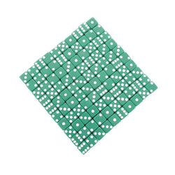 KOP07287 Green Opaque Dice with White Pips D6 8mm (5/16in) Bulk Pack of 200 Dice (ONLINE ORDER ONLY)